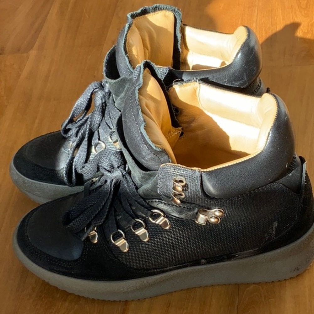 Isabel Marant Brent hiking boots black suede leather size 36 Isabel Marant boots - Picture 7 of 12